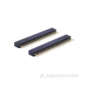 Conector fêmea usinado de 1,27 mm em linha reta 24P